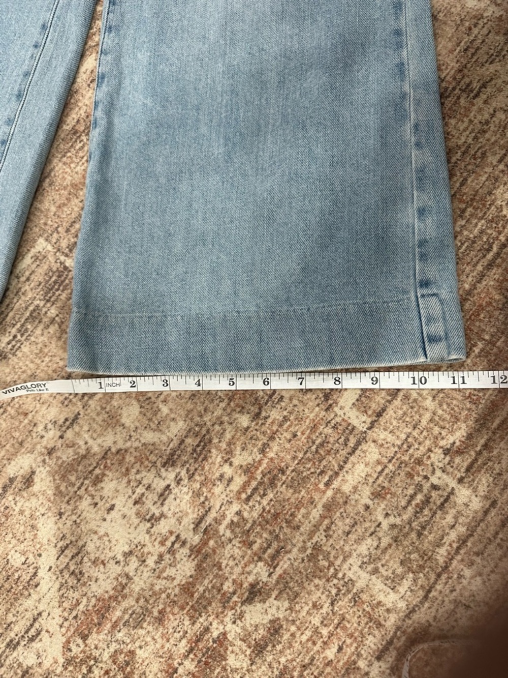 Everlane Womens 24 Blue The Summer Wide Leg High Rise Jeans Light Wash Denim - Picture 8 of 10